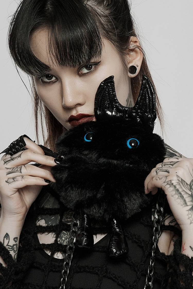 Black Cute Chain Women's Gothic Crossbody Devil Bag