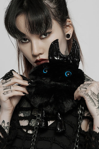 Black Cute Chain Women's Gothic Crossbody Devil Bag