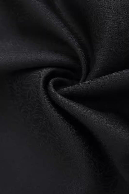 Black Eternal Dawn Retro Elegant Handsome Neutral Prince Gothic Ouji Long Coat