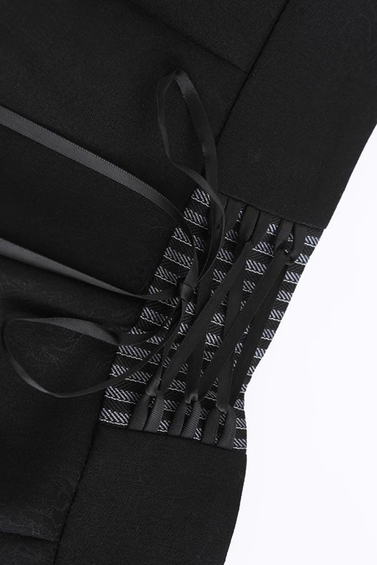 Black Eternal Dawn Retro Elegant Handsome Neutral Prince Gothic Ouji Shorts