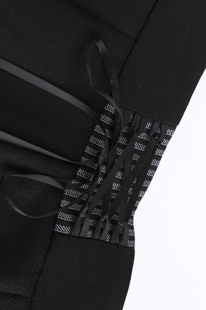 Black Eternal Dawn Retro Elegant Handsome Neutral Prince Gothic Ouji Shorts