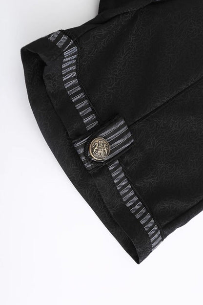 Black Eternal Dawn Retro Elegant Handsome Neutral Prince Gothic Ouji Shorts