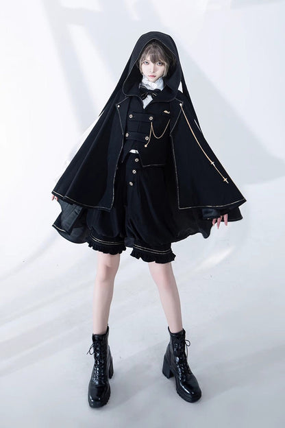 Black Anxious Rabbit Ouji Fashion Gothic Lolita Shorts