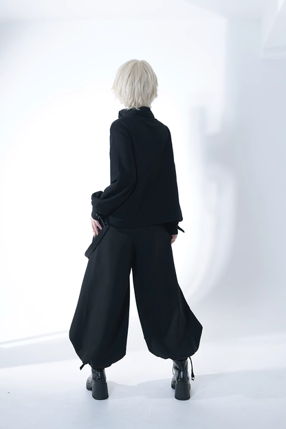 Black Functional Rabbit Cool and Handsome Ouji Lolita Set