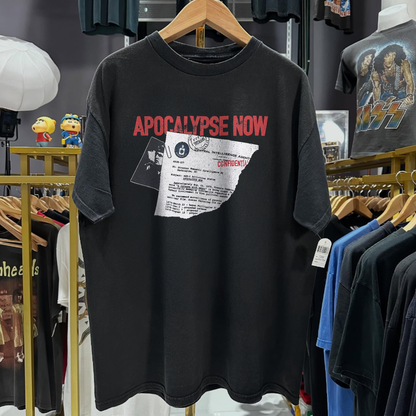 Rare Apocolypse Now 'Confidential' Promo Washed Black T-Shirt