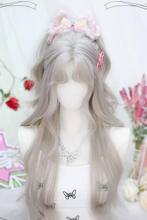 Beige Secondary Sweet Lolita Long Curly Wigs