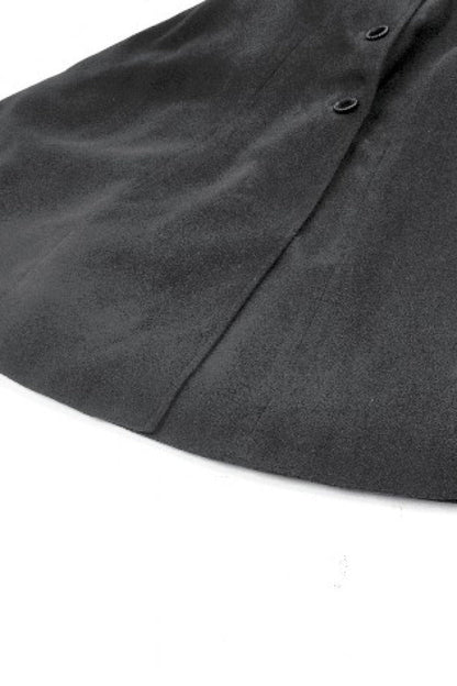 Black Floral Embroidered Peter Pan Collar Long Sleeves Bowknot Women's Gothic Coat
