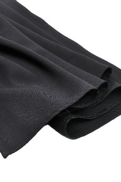 Black Long Sleeves Spliced Lace-Up Women's Gothic High Low Faux Leather Long Tail Jacket