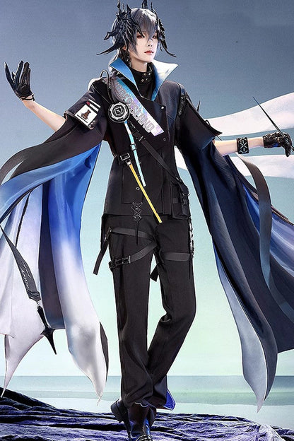 Black Future Technology Short Sleeves Ouji Handsome Lolita Set