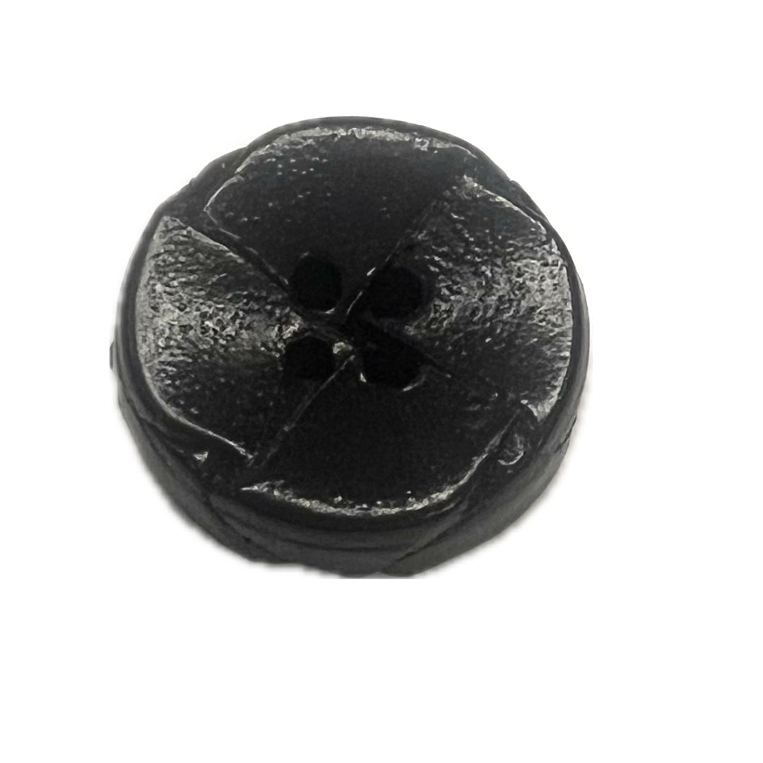 Black Leather Woven-20mm