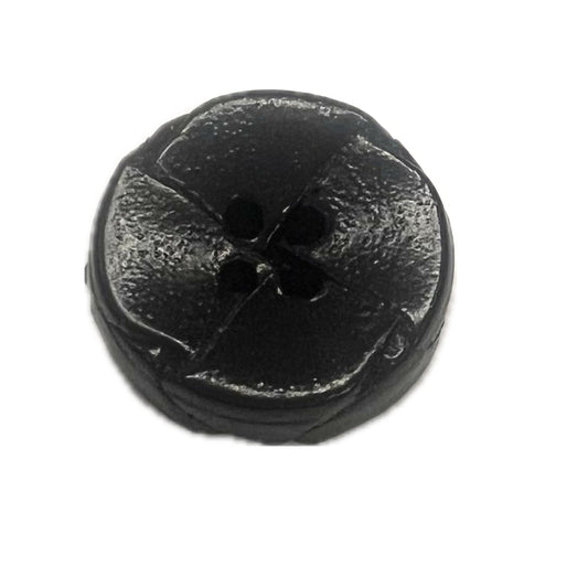 Black Leather Woven-20mm