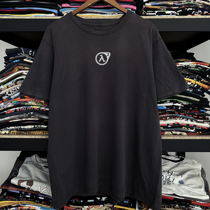 Y2k Half Life 2 Promo Washed Black Tee