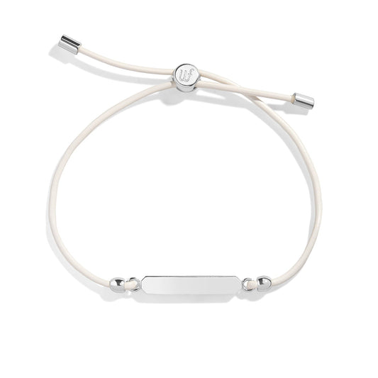 Engravable Bar Leather Bracelet