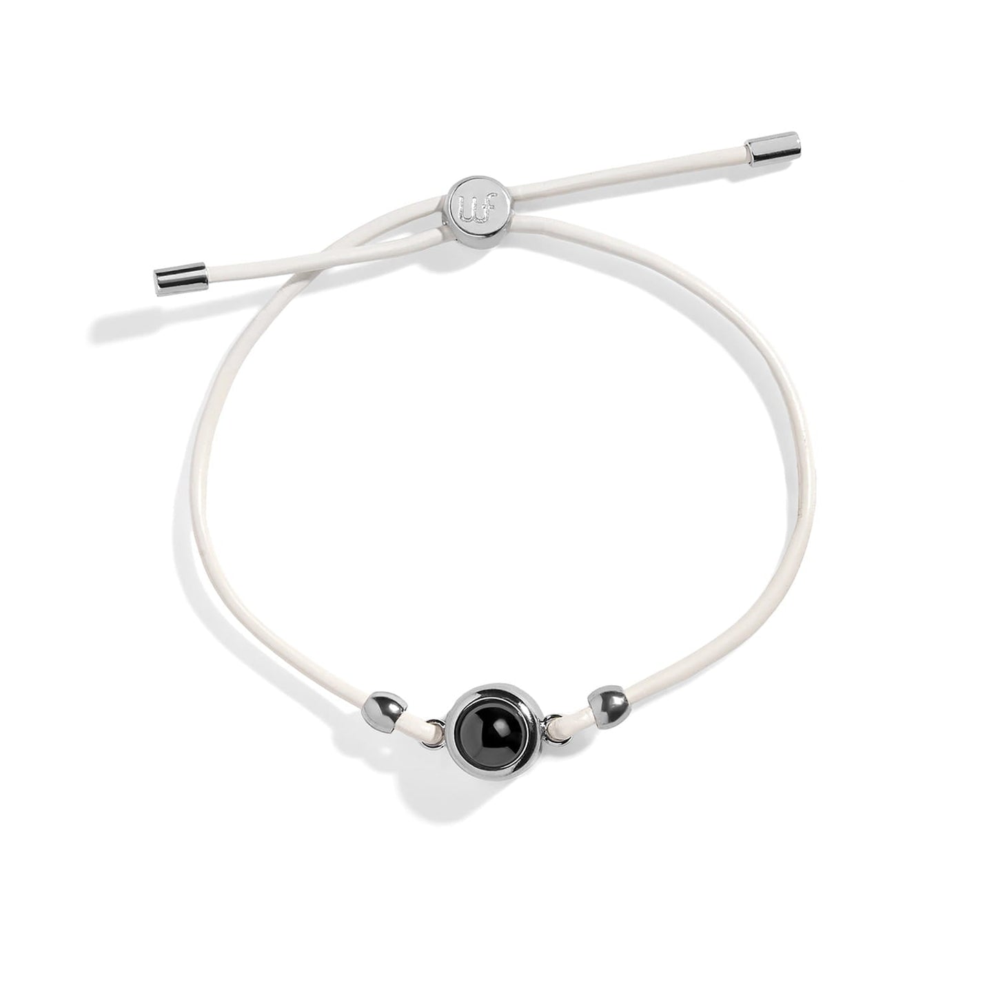 Personalized Leather Slider Photo Bracelet