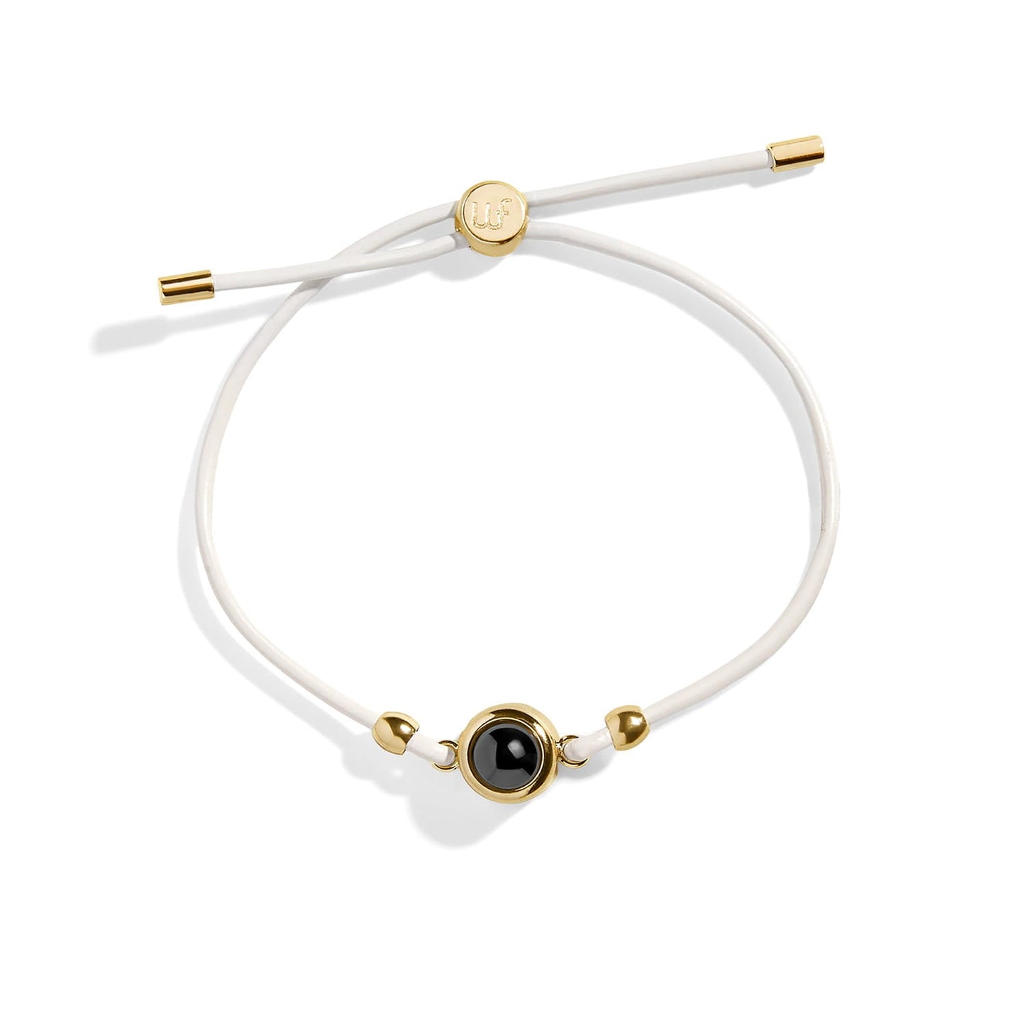 Personalized Leather Slider Photo Bracelet
