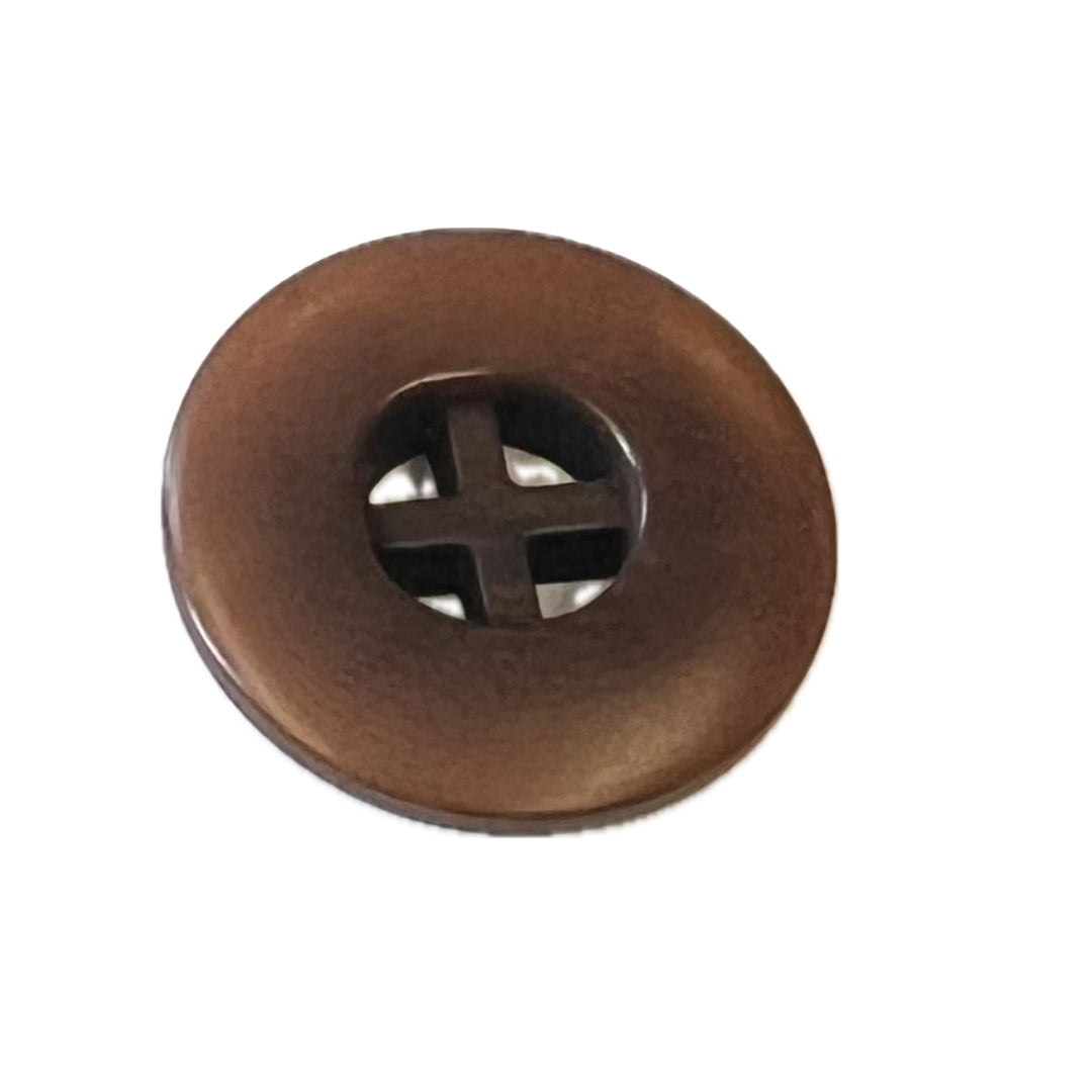 Brown Center Cross Corozo-20mm