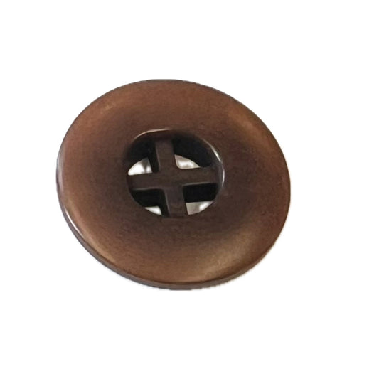 Brown Center Cross Corozo-20mm