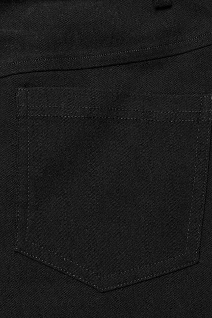 Black Hollow Stitching Irregular Mesh Women's Steampunk Pants