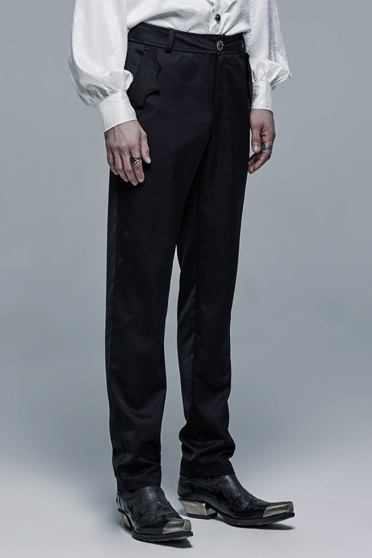 Bat Pocket Decoration Men's Gothic Pants 2 Colors