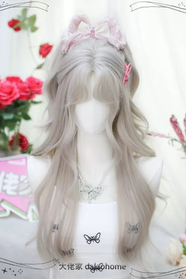 Beige Secondary Sweet Lolita Long Curly Wigs
