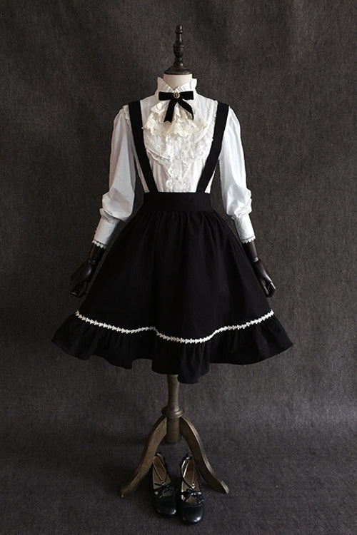 Black Devil Gothic Lolita Suspender Skirt