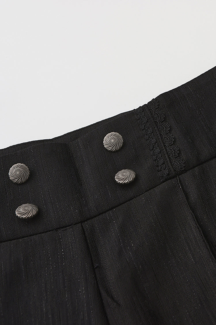 Black Glass Castle Elegant Handsome Prince Ouji Fashion Lolita Pants