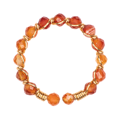 Carnelian Crystal Ring