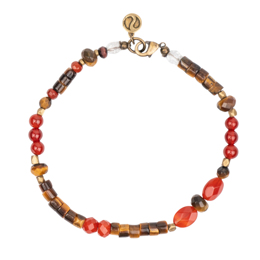 Carnelian + Tiger's Eye Bracelet