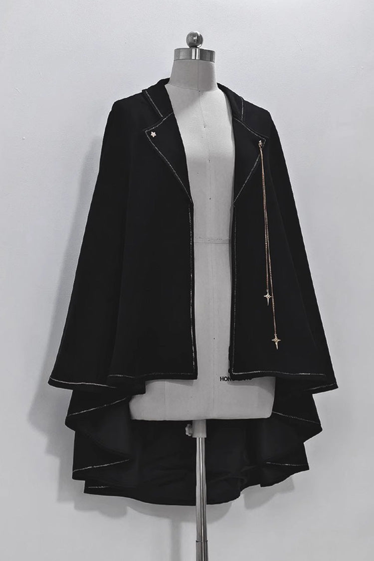 Black Anxious Rabbit Ouji Fashion Gothic Lolita Cloak