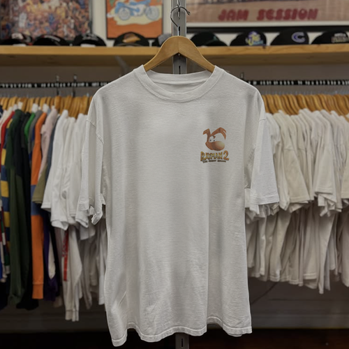 1999 Rayman 2 The Great Escape Game Washed White Tee