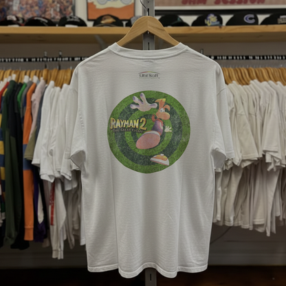 1999 Rayman 2 The Great Escape Game Washed White Tee