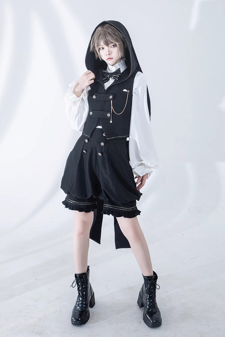 Black Anxious Rabbit Ouji Fashion Gothic Lolita Shorts