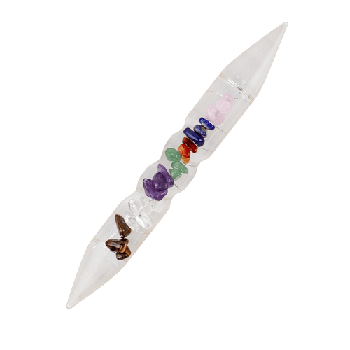 Chakra Selenite Wand (FREE Gift)