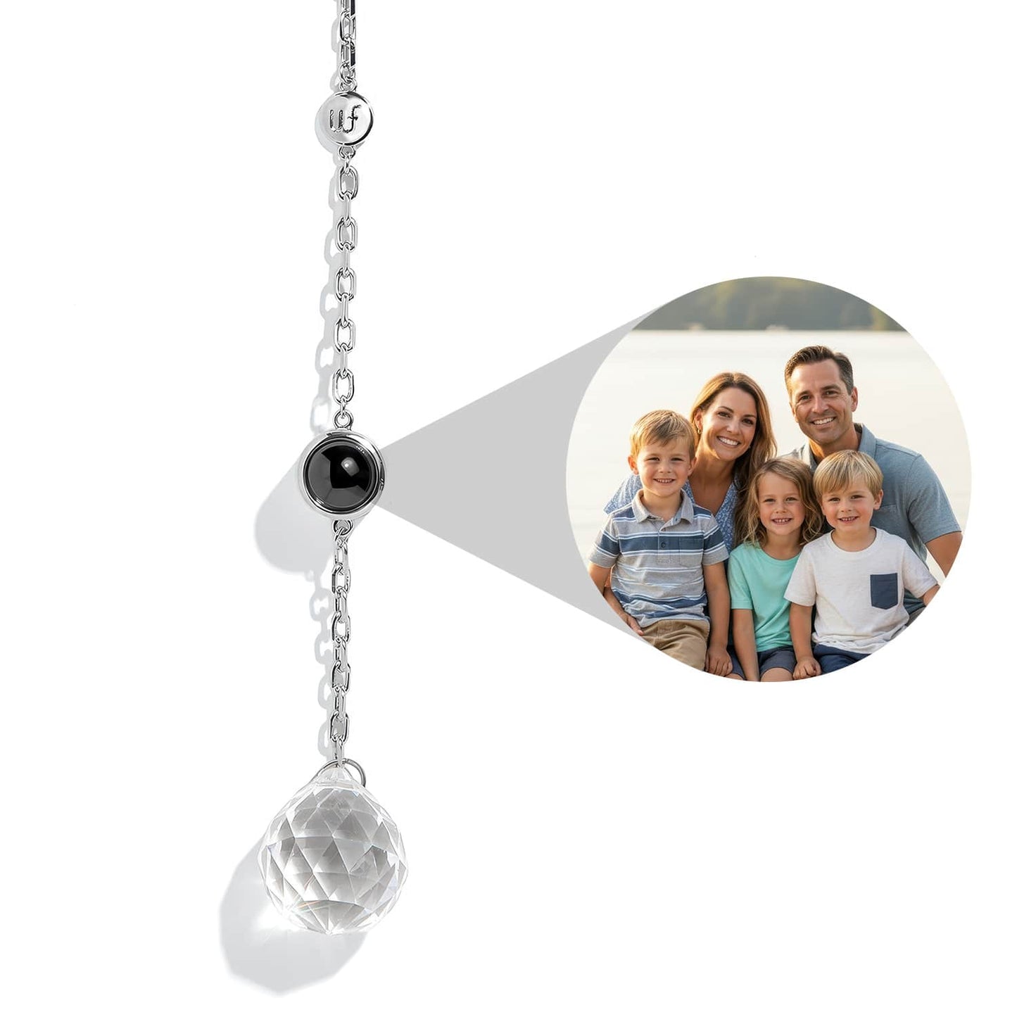 Personalized Circle Photo Sun Catcher