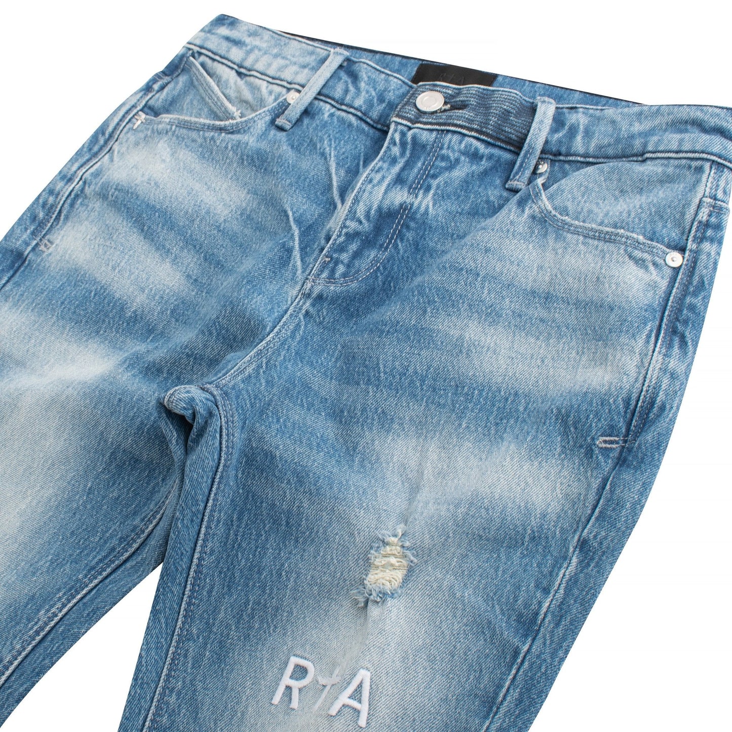 Clayton Ripped Medium Blue Denim