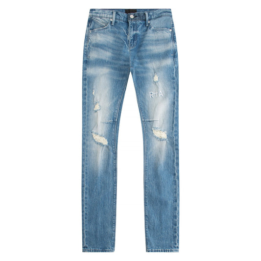 Clayton Ripped Medium Blue Denim
