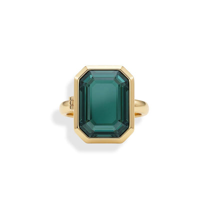 Personalized Cocktail Locket Ring