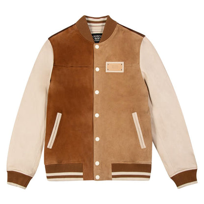 Colour-Block Bomber Jacket