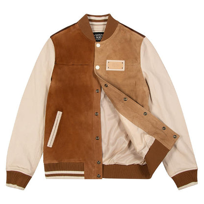 Colour-Block Bomber Jacket