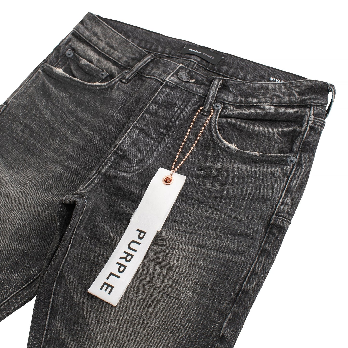 Crackle Coated Denim | Black
