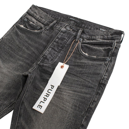 Crackle Coated Denim | Black