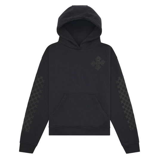Cross Logo Hoodie | Vintage Black