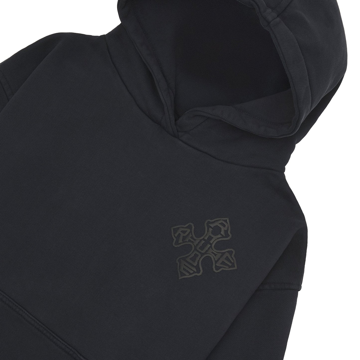 Cross Logo Hoodie | Vintage Black