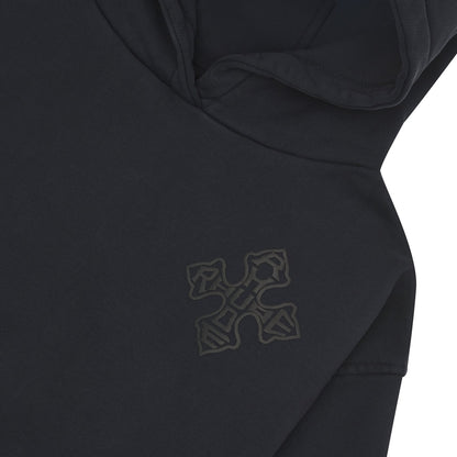 Cross Logo Hoodie | Vintage Black