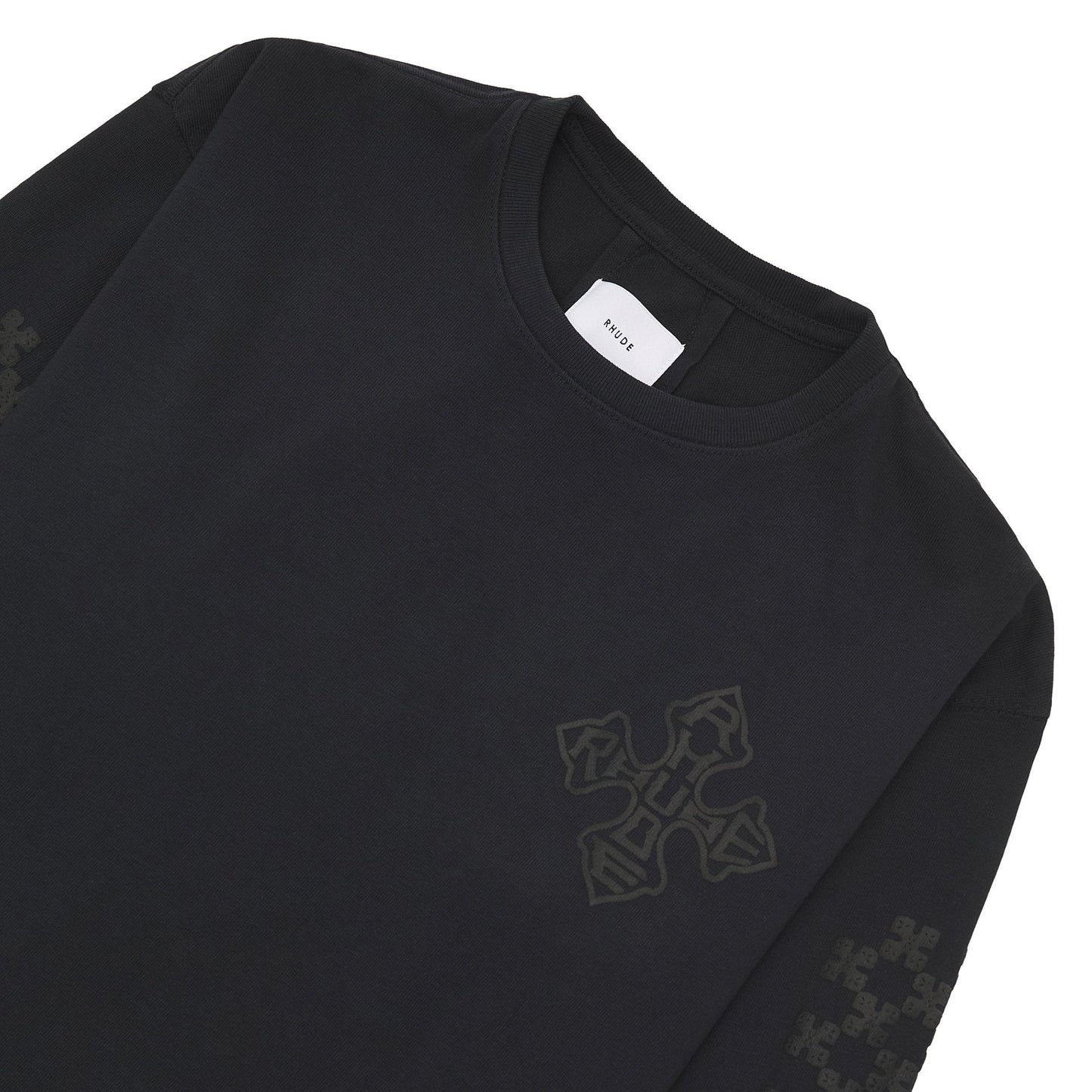 Cross L/S Tee | Black/Black
