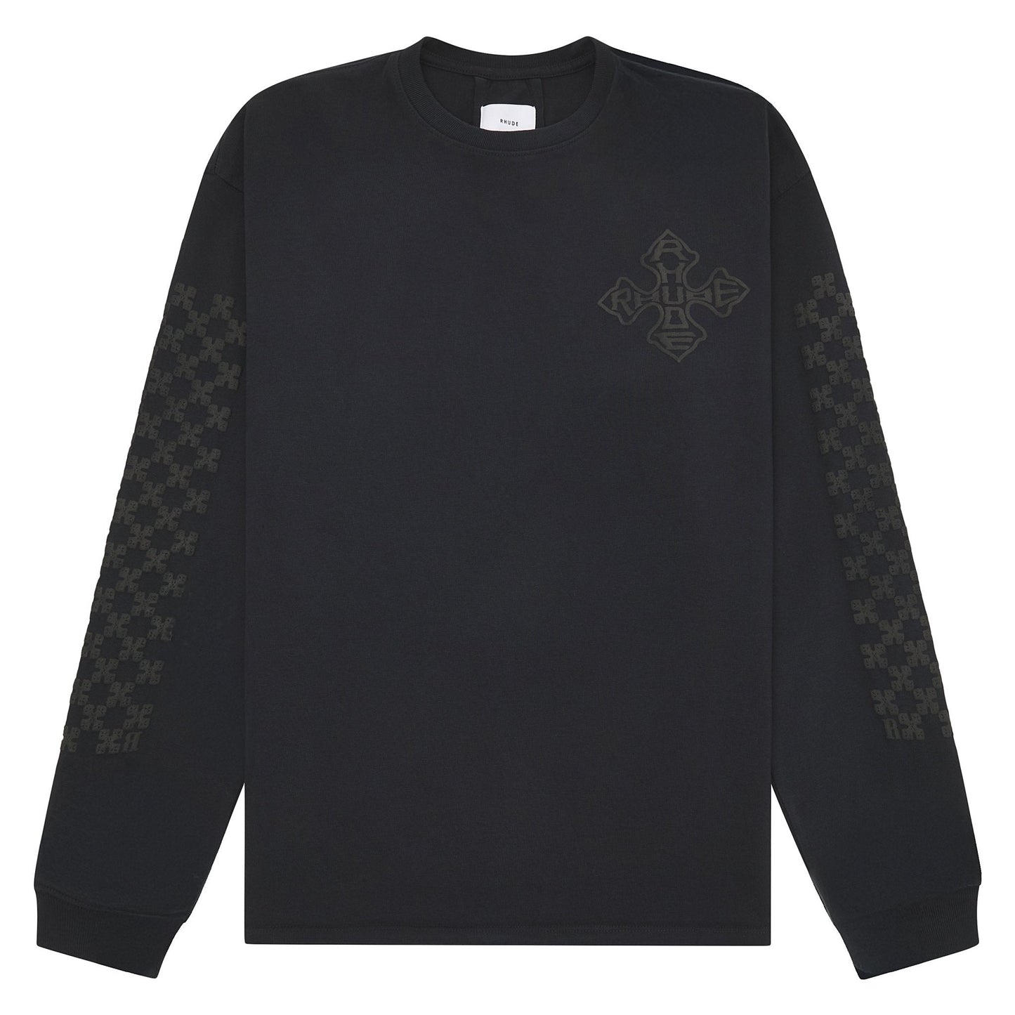 Cross L/S Tee | Black/Black