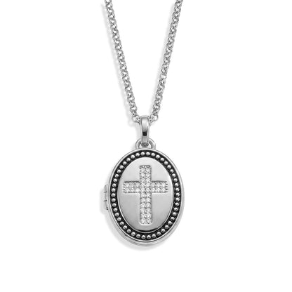 Personalized Cross Locket Necklace