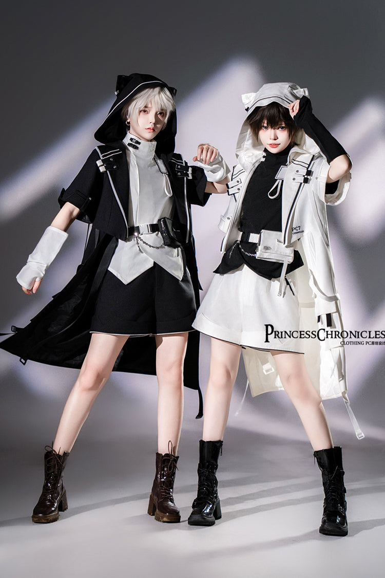 Black Functional Style Ouji Fashion Prince Handsome Lolita Shorts