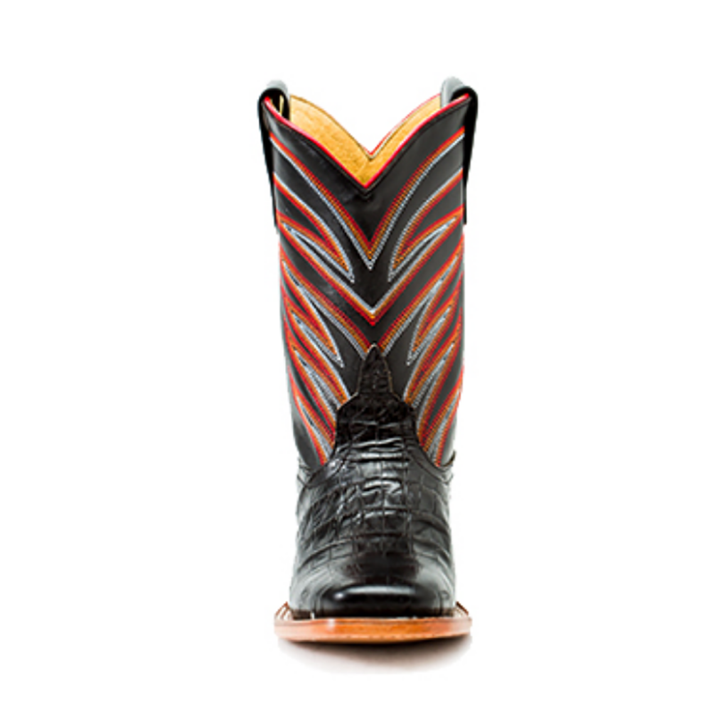 Anderson Bean Kids' Black Caiman Belly Boot