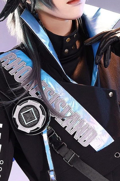 Black Future Technology Short Sleeves Ouji Handsome Lolita Set